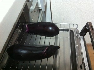 熱熱の茄子焼き2